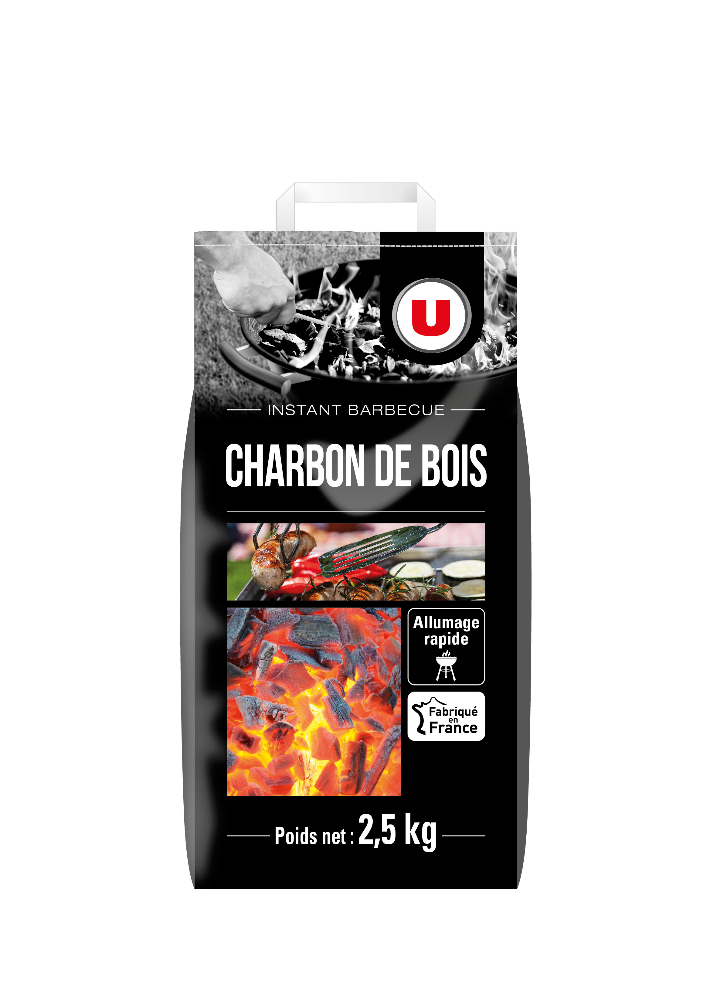 Charbon de bois U  (2,5 Kg)