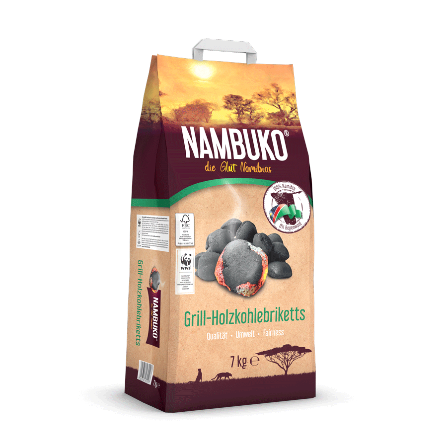 NAMBUKO Charcoal Briquettes 7 kg (7 Kg)