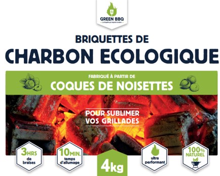 Green BBQ. Briquettes  (4 Kg)