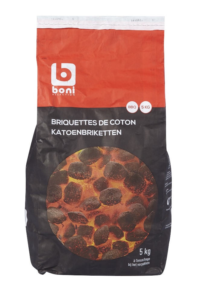 BONI katoenbriketten / briquettes coton  (5 Kg)