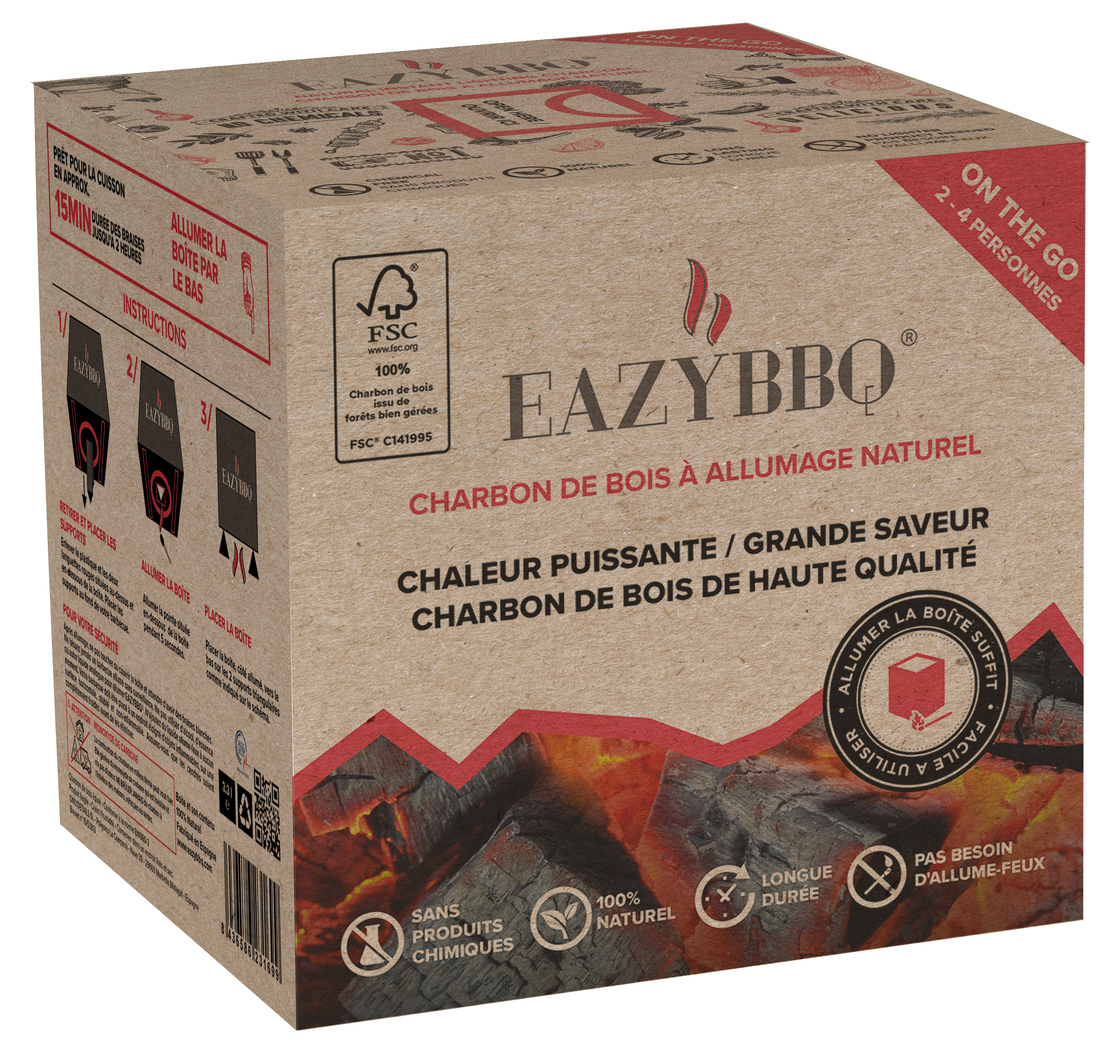 EAZYBBQ ON THE GO (2 à 4 pers.) (3 L)